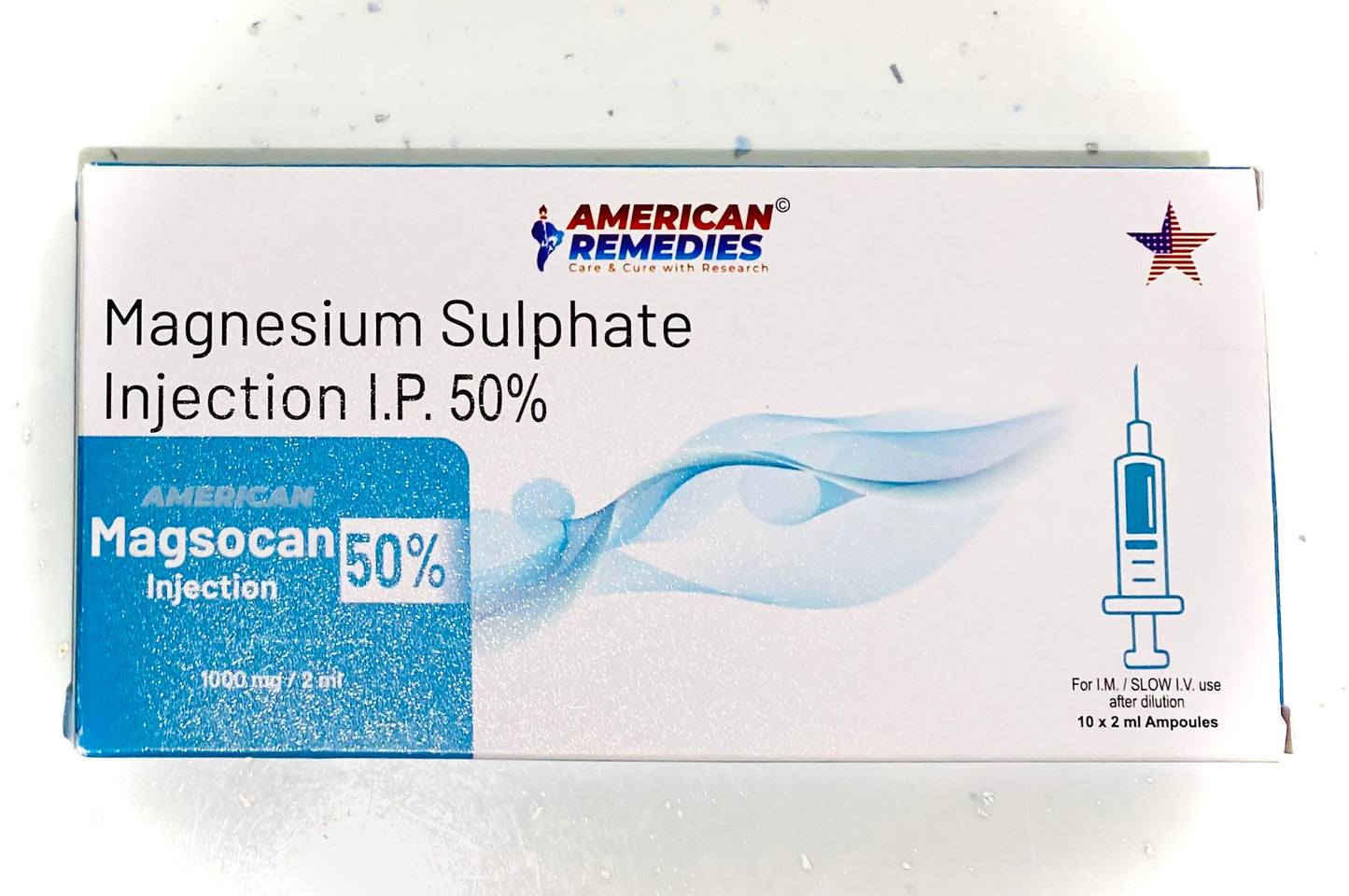 Magnesium Sulphate Injection I.P. 50% – Pack of 10 Ampoules