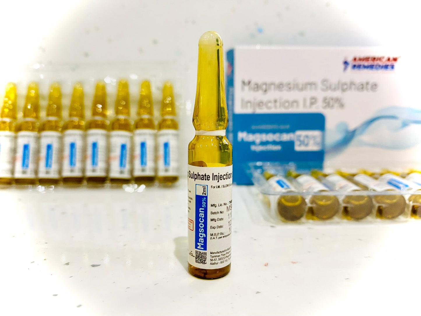 Magnesium Sulphate Injection I.P. 50% – Pack of 10 Ampoules