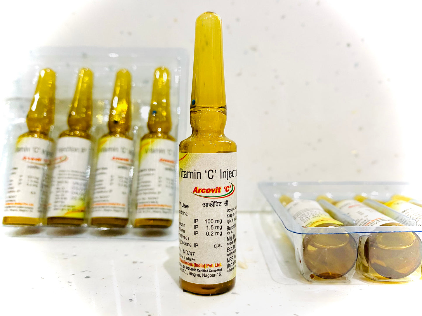 Vitamin C Injectables 5ml | IM / IV | Pack Of 5