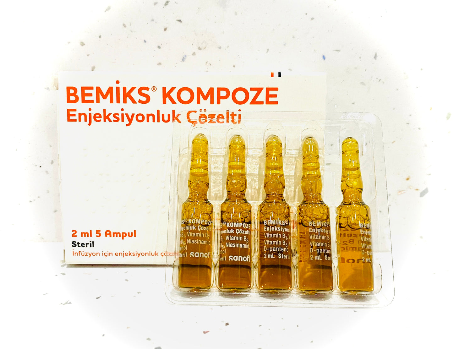 Vitamin B Complex Ampoules – 2mL | Pack of 5 (NO BOX)