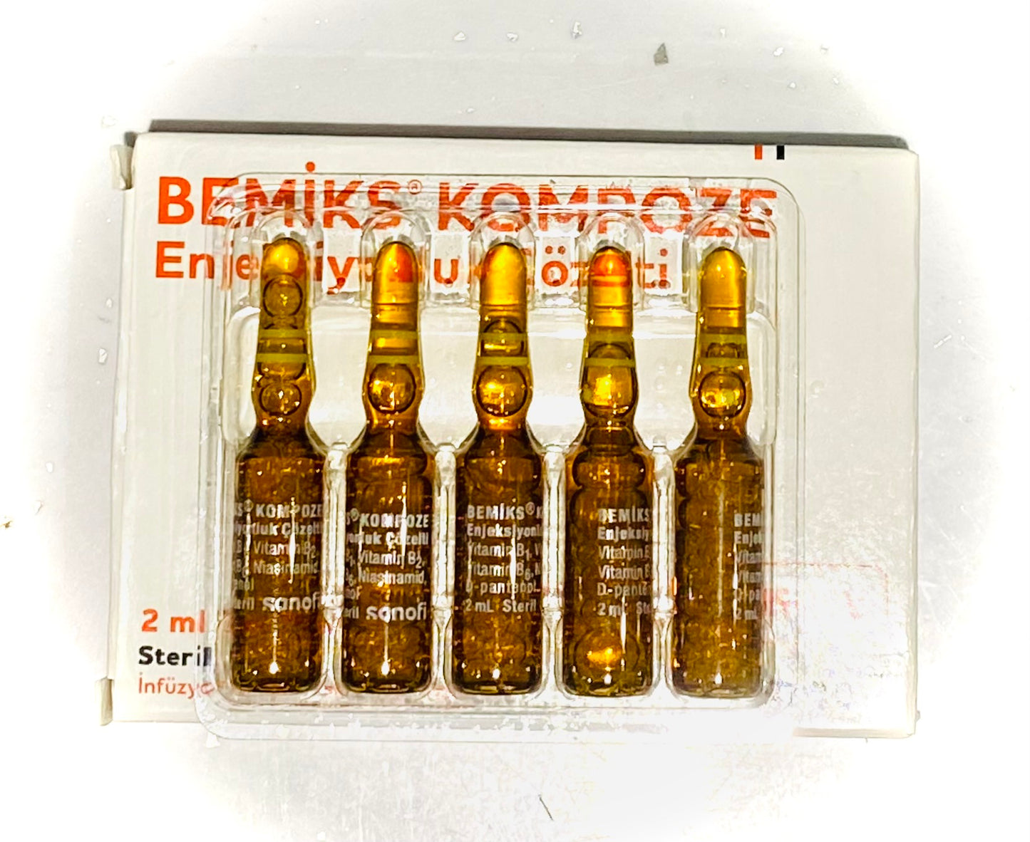 Vitamin B Complex Ampoules – 2mL | Pack of 5 (NO BOX)