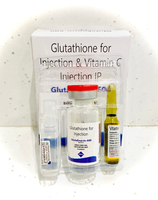 Glutathione 600mg & Vitamin C Injection IP | For IM / IV Use Only
